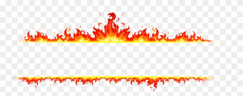 Flame Banner - Fire On White Background #416438