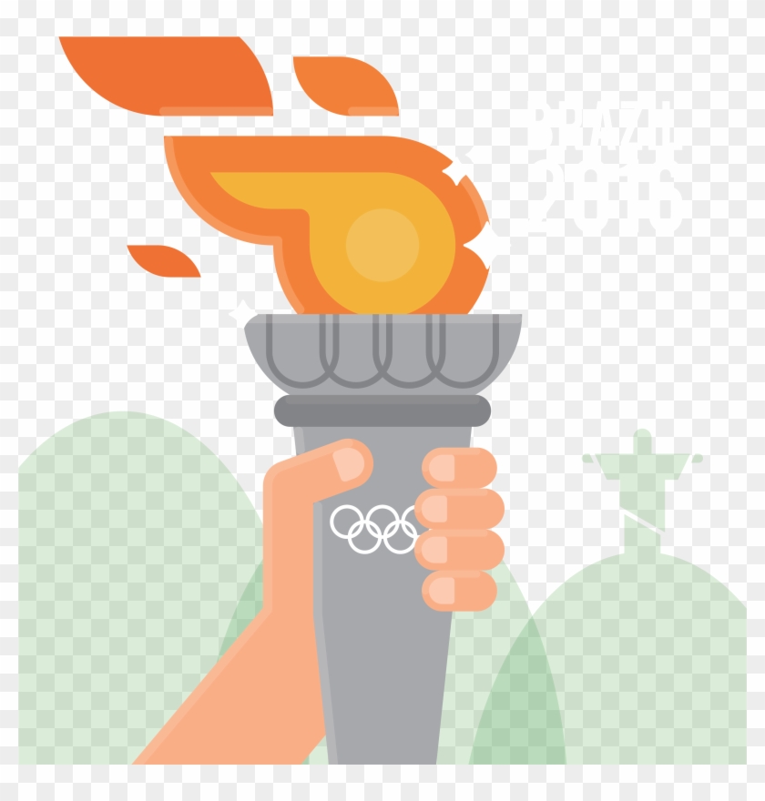 Fabulous Summer Olympics Torch Template Brazil Rio - Fabulous Summer Olympics Torch Template Brazil Rio #416591
