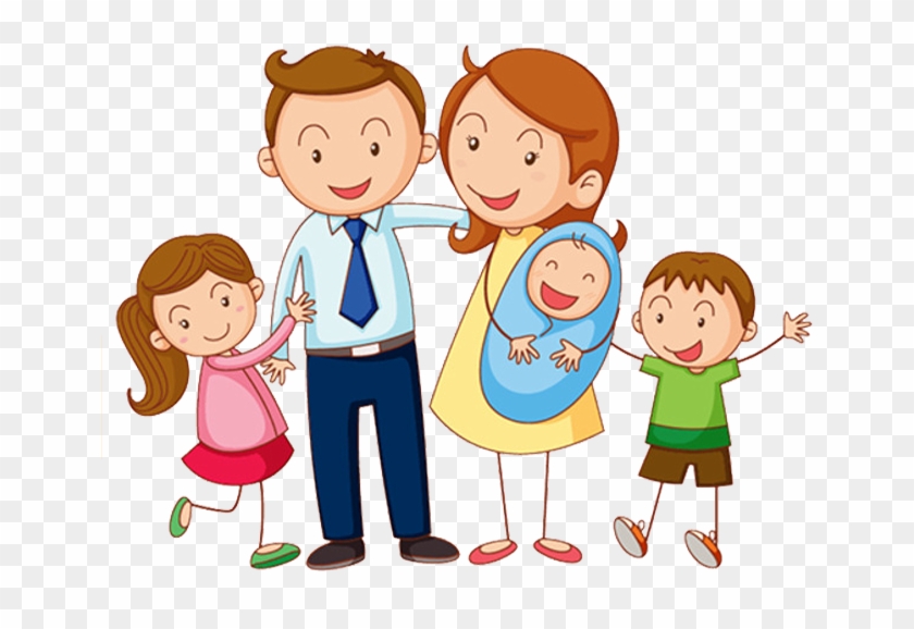 Learning Vietnamese Family Life Parent - Family Cartoon No Background #416586