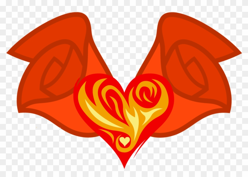 Fire Heart Cutie Mark - Rose Mlp Heart Cutie Mark #416596