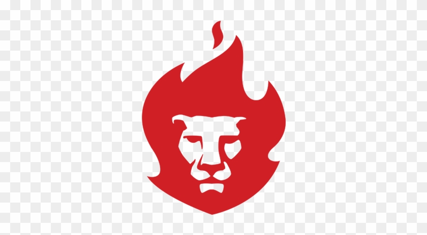 Lion X Fire - Lion And Fire Logo #416604