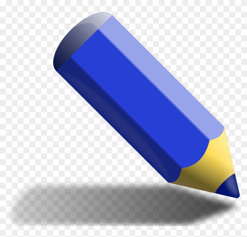 Blue Pencil Clipart Vector Clip Art Free Design - Blue Pencil #416607