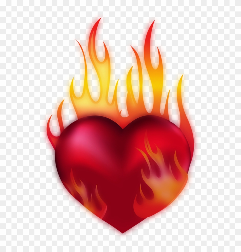 Burning Heart Png Gif #416634