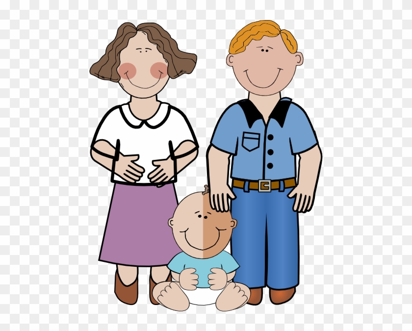 Family Clip Art At Clker - Family With Baby Clipart #416716