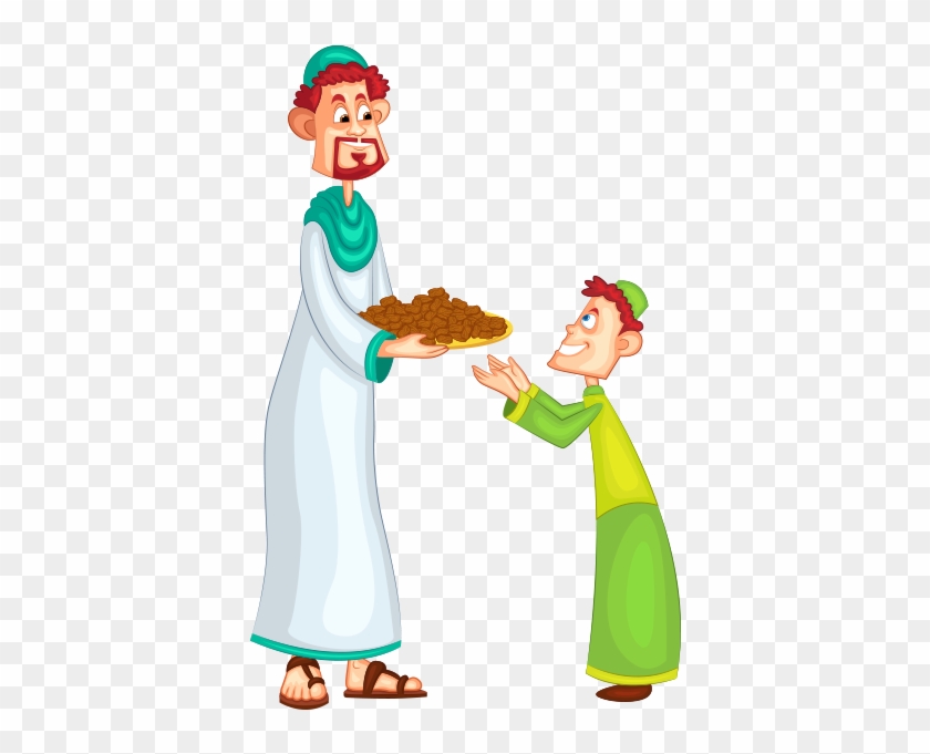 Clipart Çocuğa Yiyecek Veren Erkek - Food #416778