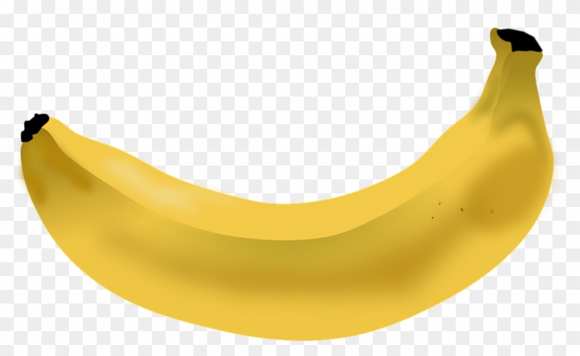 Banana Clipart Horizontal - Banano Amarillo #416785