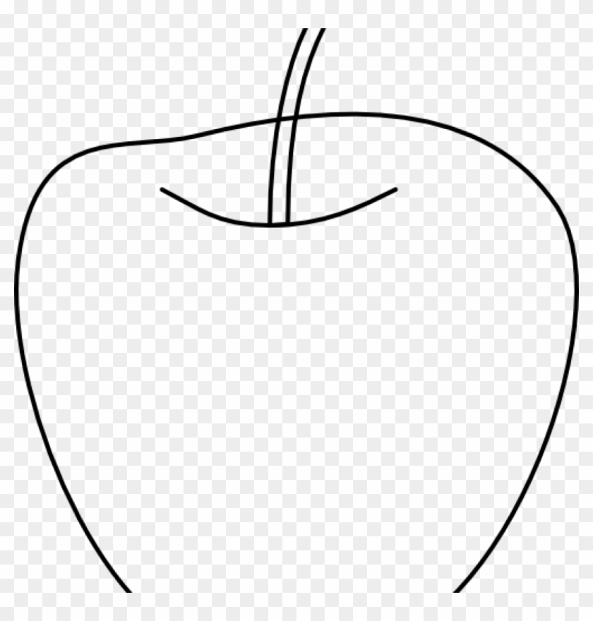 Apple Clipart Black And White Apple Clip Art At Clker - Line Art #416872
