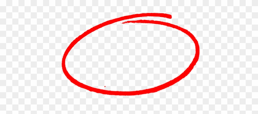 Drawn Number Circle Png - Red Marker Circle Png #416918