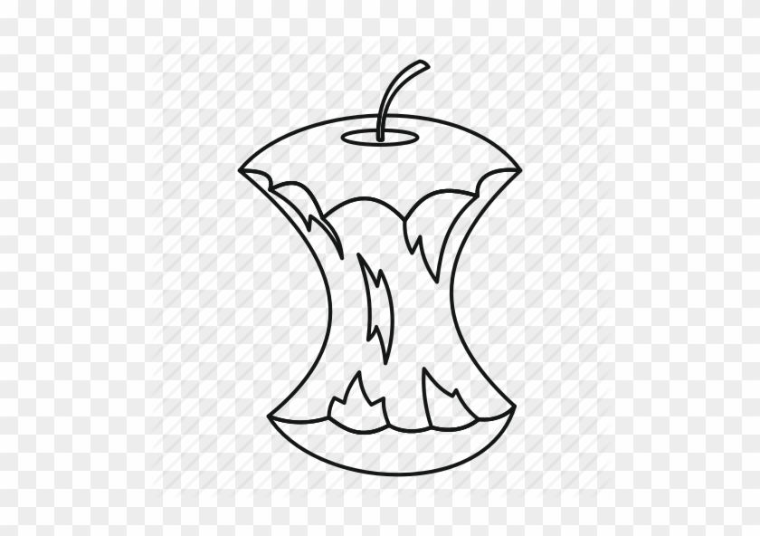 Apple Outline Drawing - Apple Putline #416944