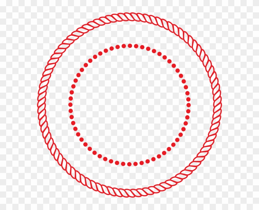 Stamp Clipart Border Vector - Free Vector Rope Circle #416955