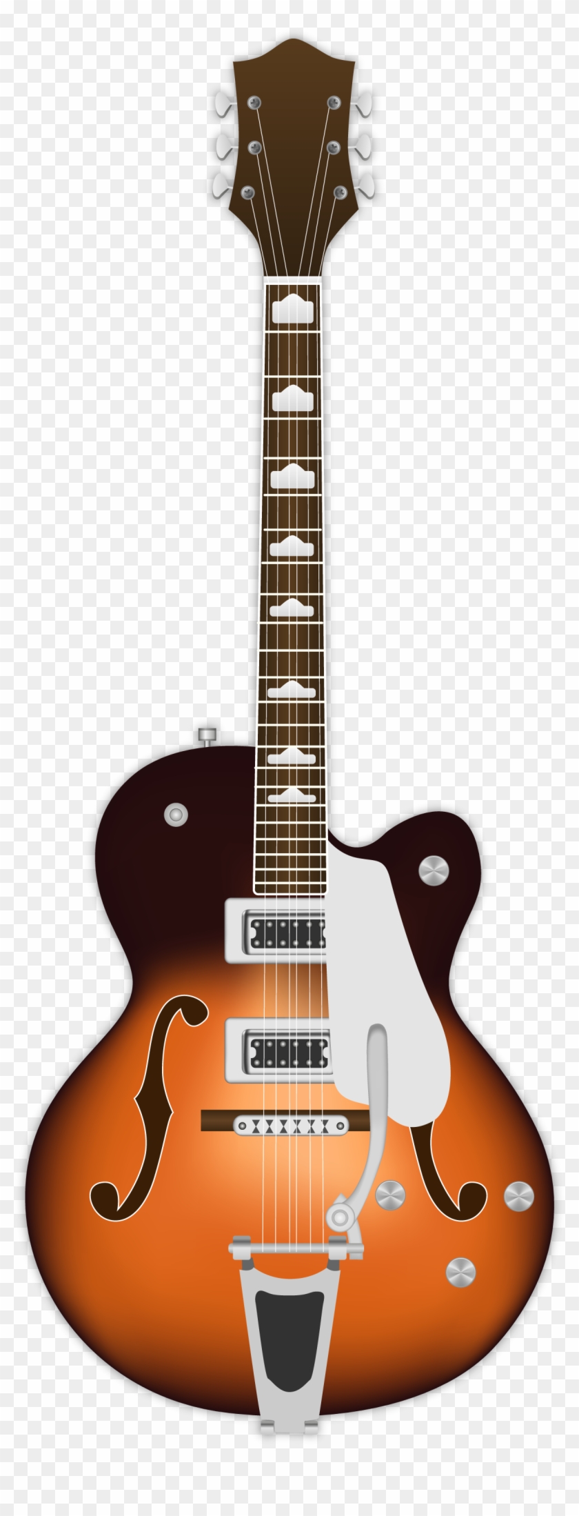 Guitar Clipart Png Image 02 - Gretsch Guitars G5422tdc Electromatic Hollowbody Guitar #416962