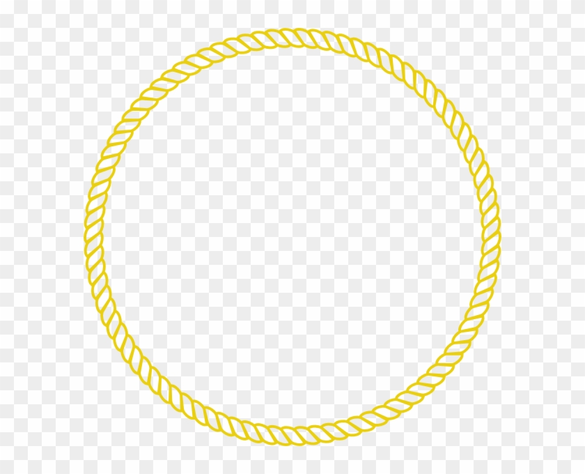 Rope Clipart Small - Circle Rope Frame Vector #416969
