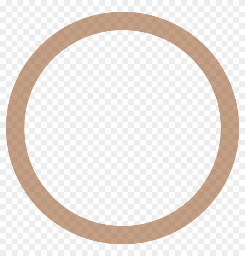 Circle Clipart Brown - Brown Circle Border #416971