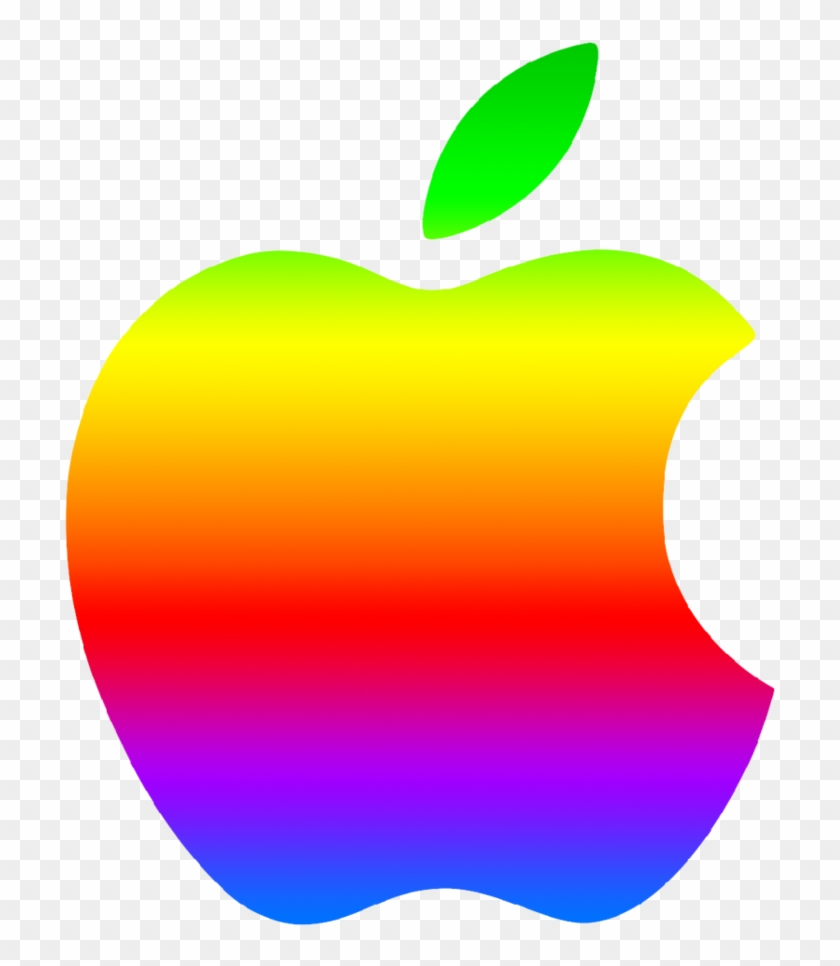 Colored Modern Apple Logo 2 By Greenmachine987 - Art #417002
