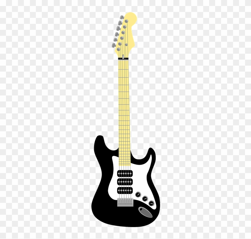 Guitar Vector 18, Buy Clip Art - Squier Standard Stratocaster Black Metallic #417026