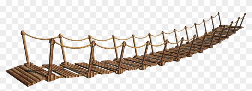 Wooden Bridge - Rope Bridge Png #417055