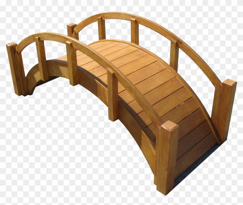 Bridge - Samsgazebos Miniature Japanese Wood Garden Bridge, #417077
