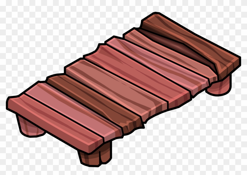 Club Clipart Wooden Club - Club Penguin Bridge #417092