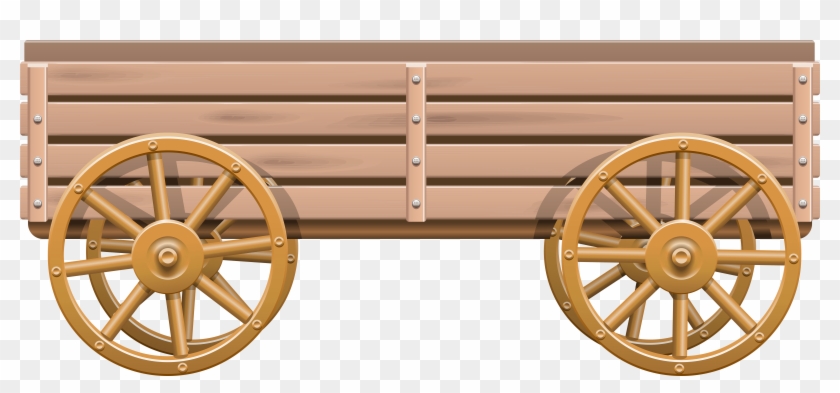 Wooden Cart Png Clip Art - Farm Wagon Clipart #417195