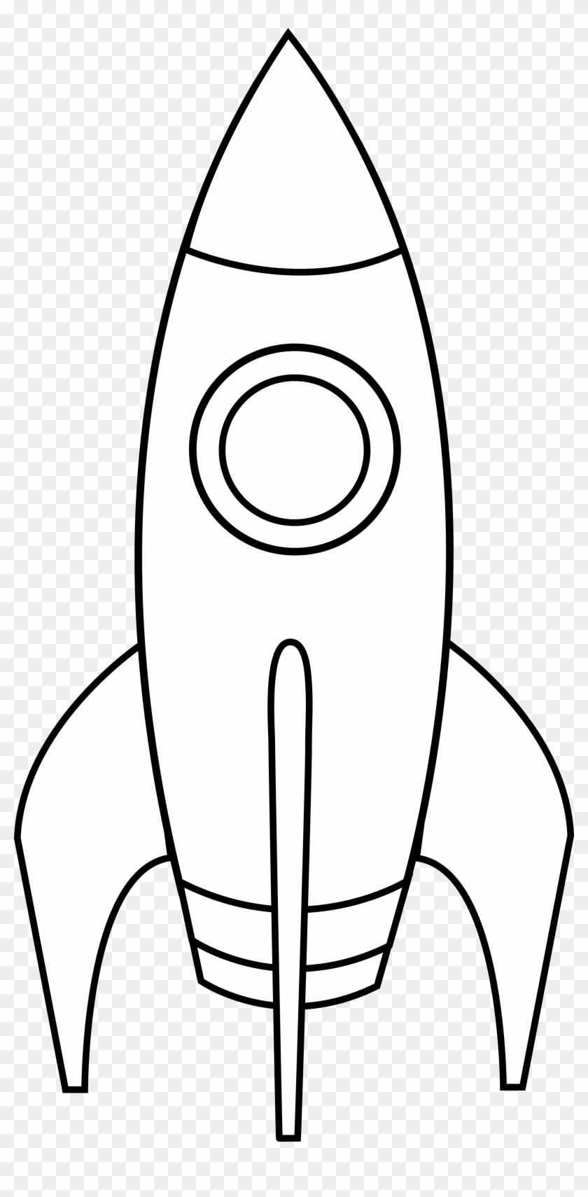 Rocket Spacecraft Black And White Clip Art - Rocket Spacecraft Black And White Clip Art #417229