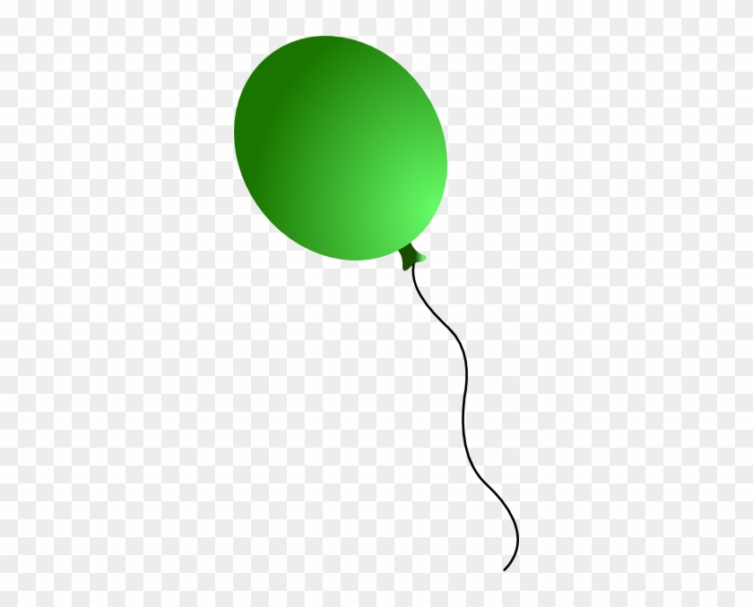 Black And Green Balloon Clipart - Green Balloon Clipart #417210