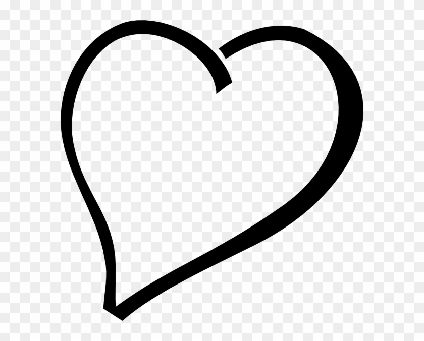 Fancy Heart Clip Art Black And White - Heart Vector Black Png #417230