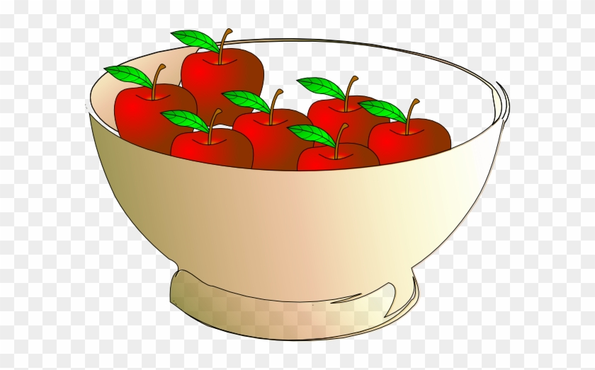 Bowl 7 Apples Clip Art - 2 Apples In A Bowl #417344