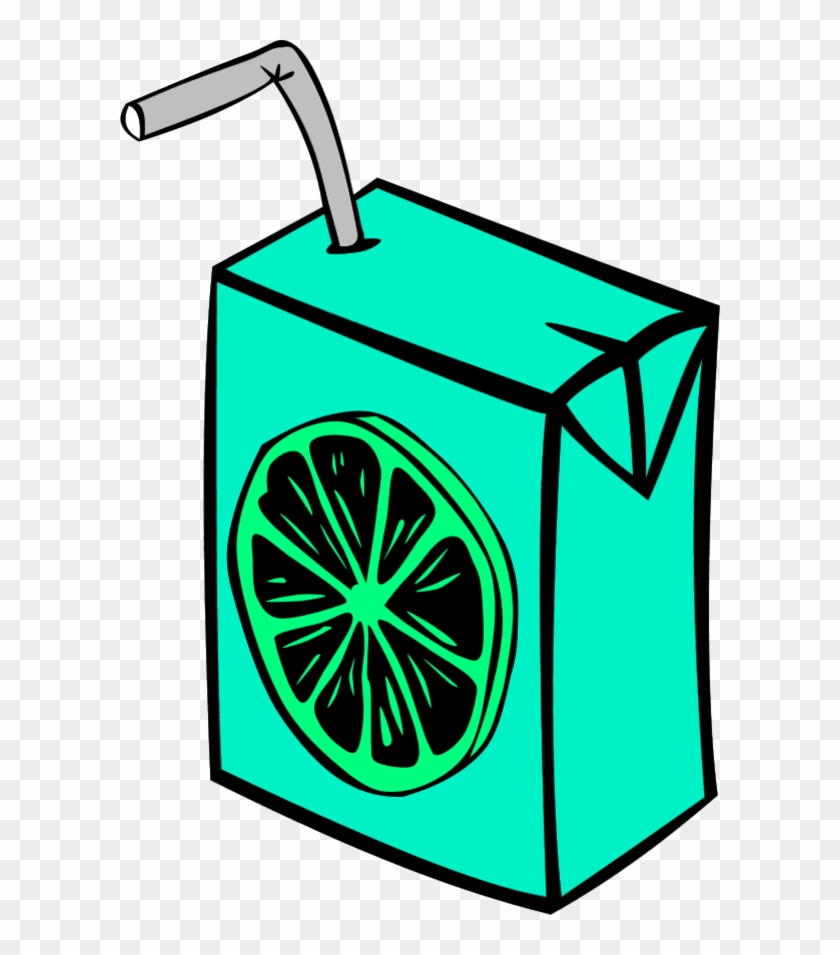 Vector Clip Art - Juice Box Coloring Page #417419