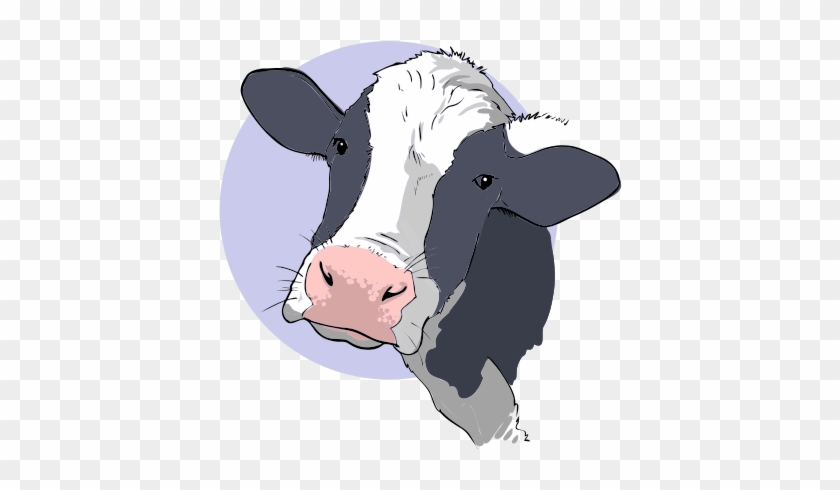Cow - Dairy Cow Head Clip Art #417453