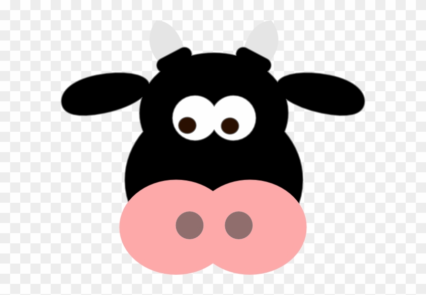 Cartoon Cow Face - Black Angus Cow Cartoon #417460