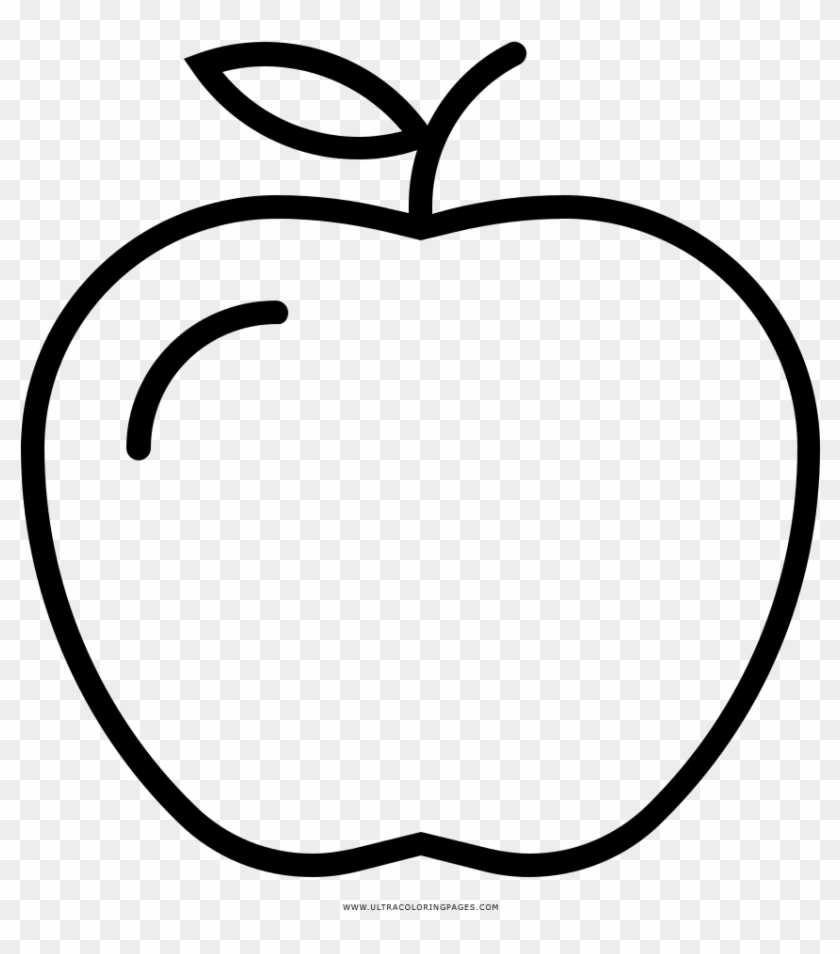 Apple Coloring Page - Manzana Para Colorear #417474