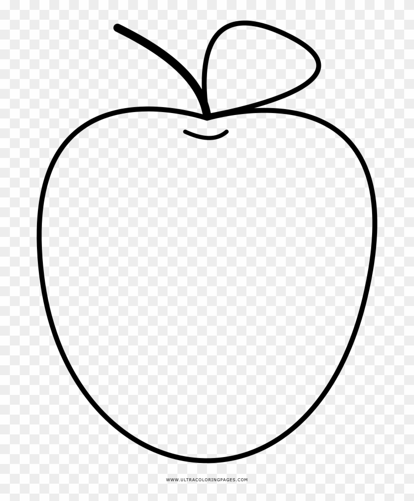 Apple Coloring Page - Line Art #417475