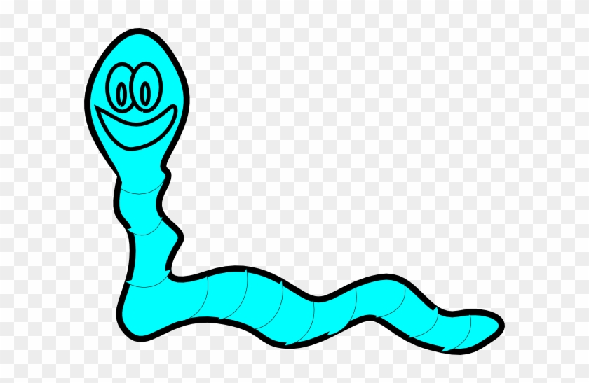 Blue Worm Clipart #417534