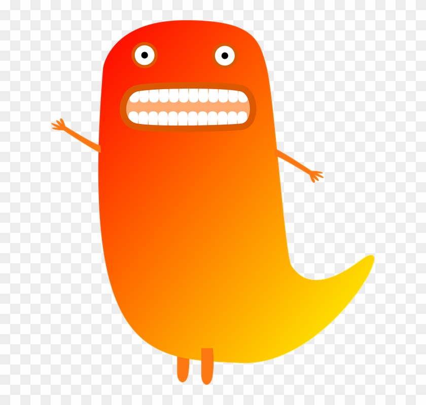 Orange Hands Clipart - Orange Monster #417560