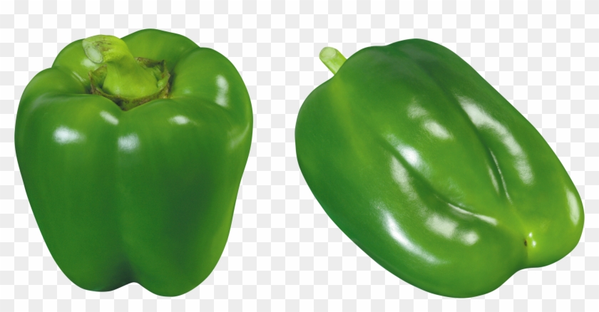 Half Green Pepper Png Clipart - Green Bell Pepper Png #417563