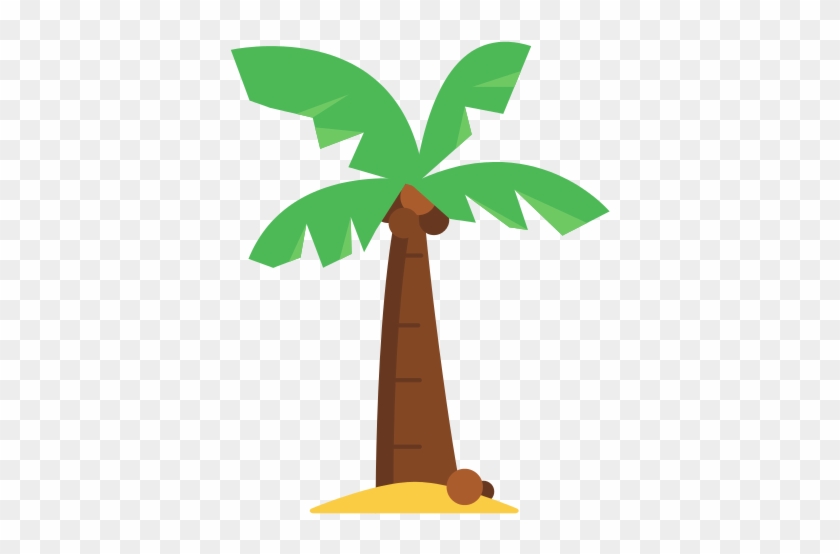 Palm Tree With Coconuts Cartoon - Folha Coqueiro Desenho Png #417697