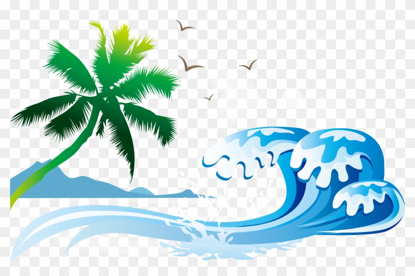 Sea Euclidean Vector Wind Wave Illustration - Sea Cartoon Png #417713