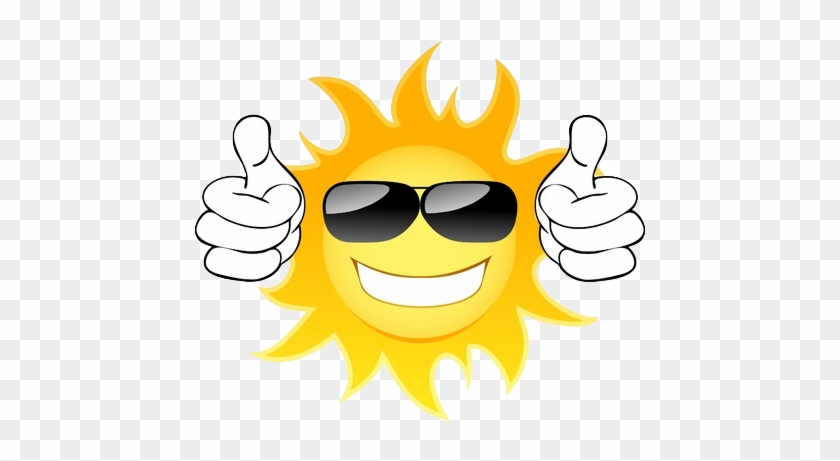 Sun With Sunglasses Clip Art #417749