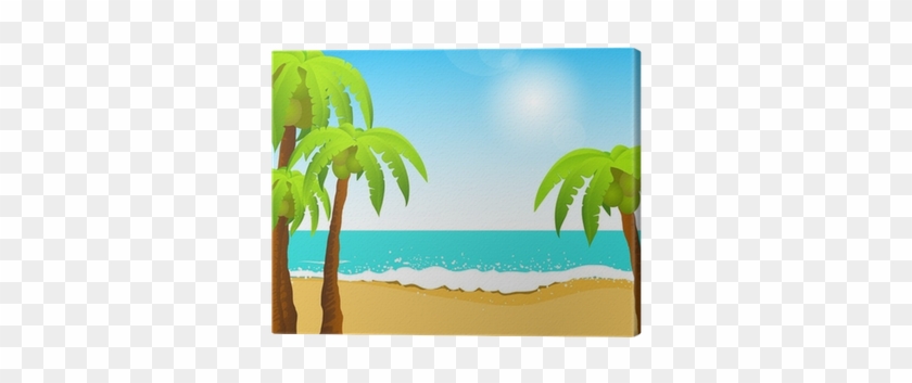 Cuadro En Lienzo Perfecto Tropical Playa De Arena Blanca - Sand #417782