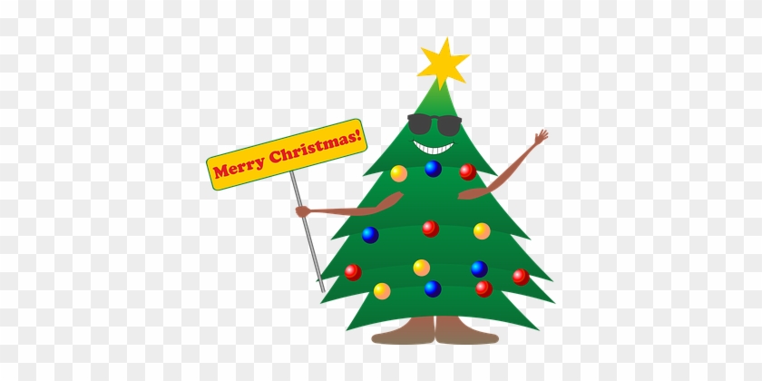Cartoon Christmas Tree - Vanocni Strom Png #417980