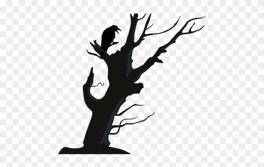 Crow Free Png Transparent Background Images Free Download - Crooked Tree Png #418046