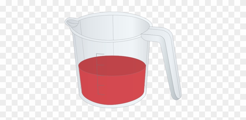 Cup Clipart Science - Measuring Cup Half Full #418080