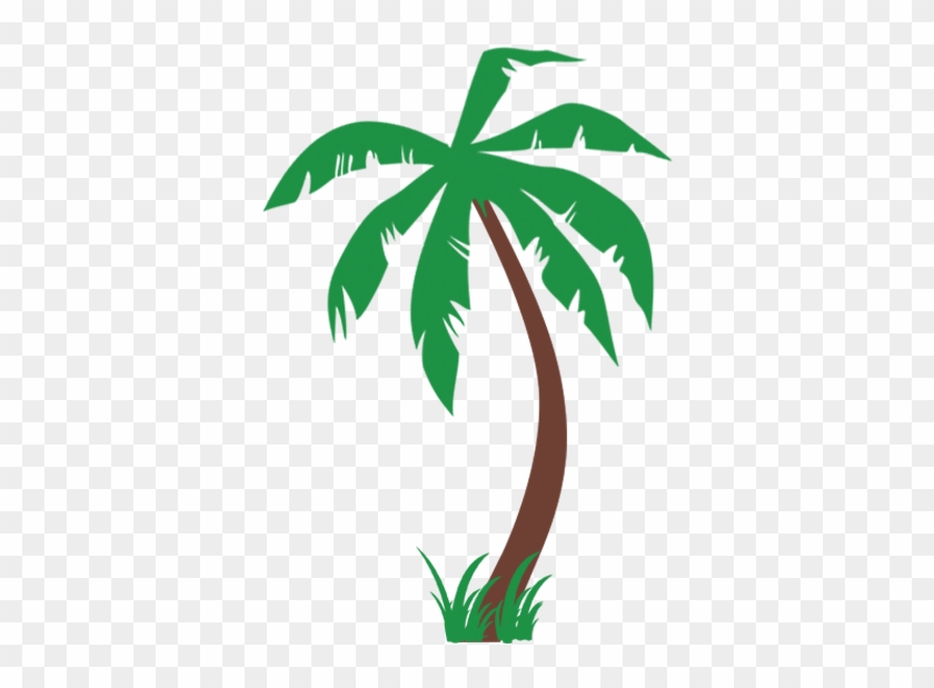 Palm Trees With Grass Wall Decal - Palm Tree With Grass #418138