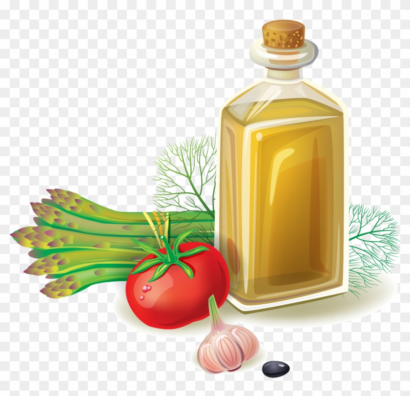 Olive Oil Vegetable Oil Cooking Oil - Temperos Desenhos Png #418175
