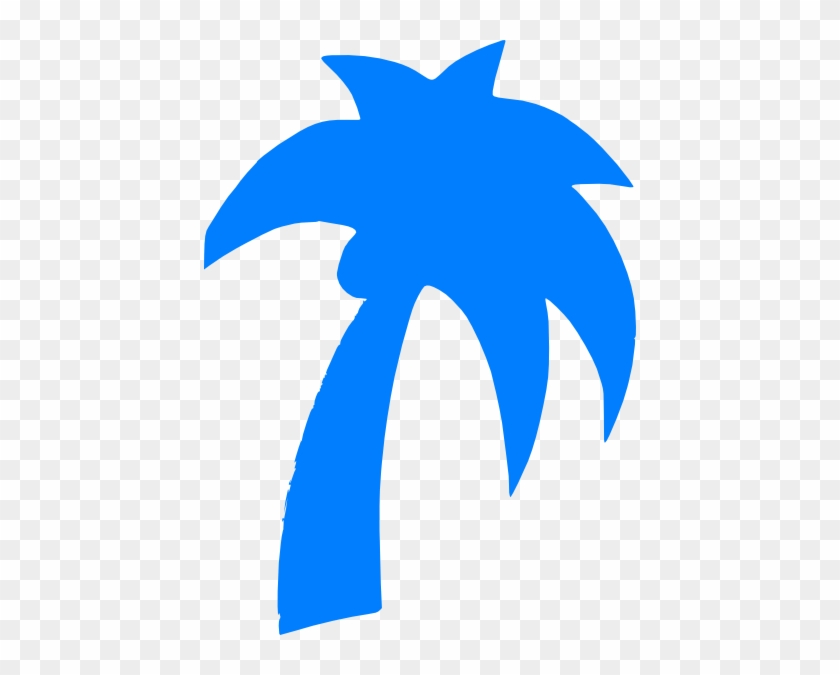 Blue Palm Tree Clip Art #418264