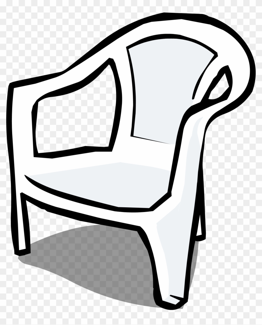 White Plastic Chair Sprite 002 - Plastic #418278
