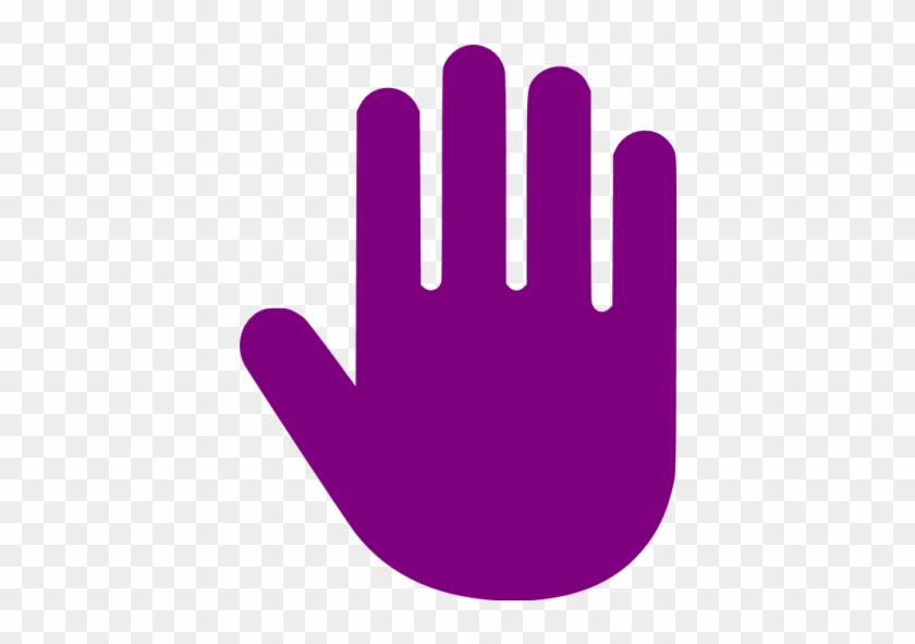 Purple Hand Cursor Icon - Red Hand Icon #418320
