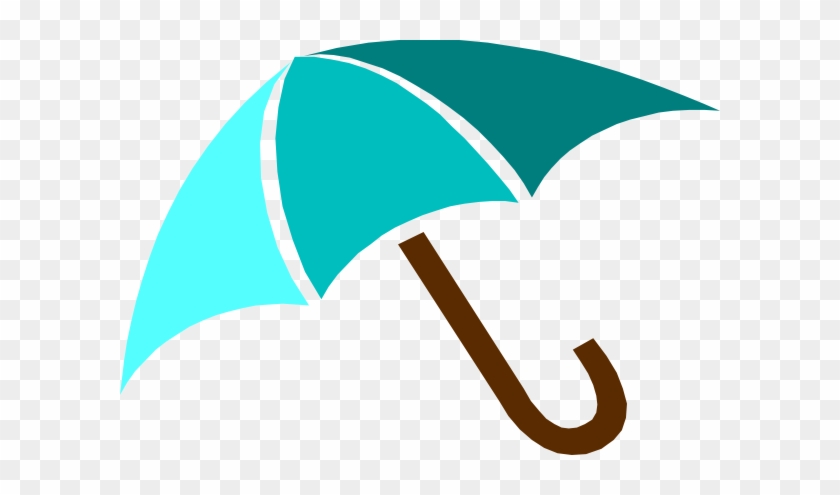 Blue Umbrella Clip Art Vector Clip Art Online Royalty - Umbrella Clip Art Free #418360