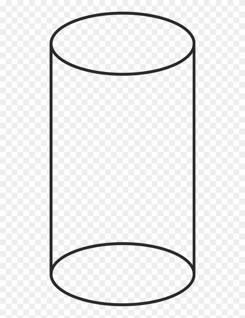 Volume Cilinder Vector - Clipart Black And White Cylinder #418373