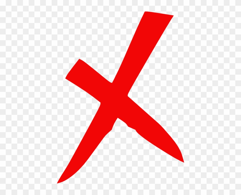 Red Wrong Cross Clip Art At - Red Cross Icon Png #418412